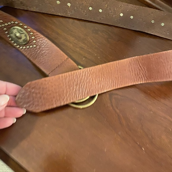 Leather Studded Belt - Picture 10 of 11